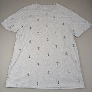 Old Navy Men's Medium Heather Gray Sailboat Print T-Shirt